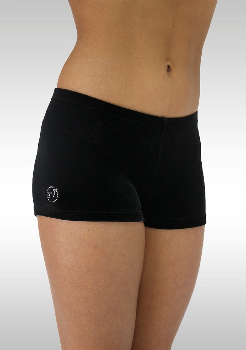 Hotpants zwart velours K758zw