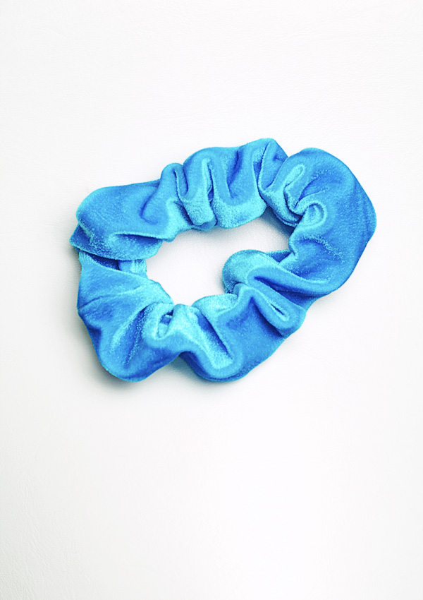 Wokkel turchese gladde velours HP006