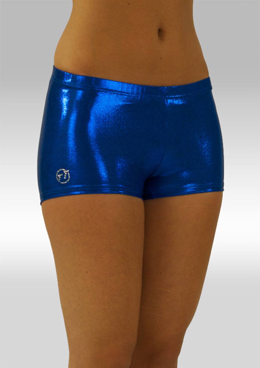 Hotpants kobalt wetlook