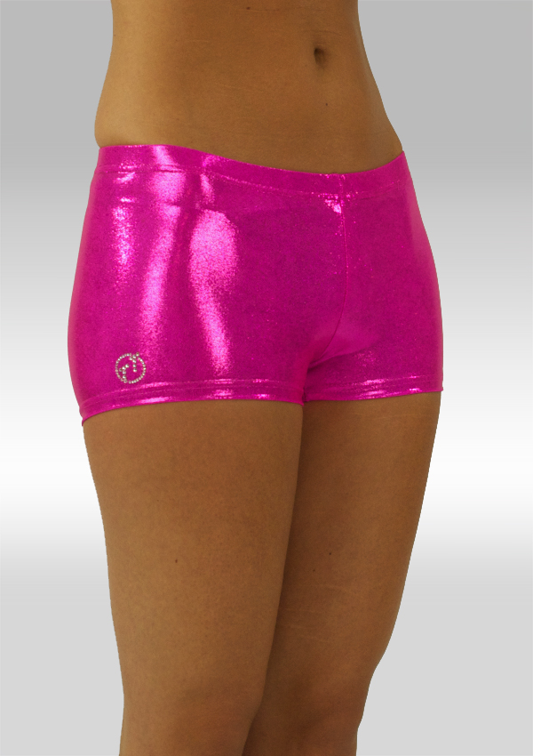 Hotpants roze wetlook
