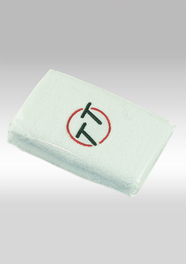 Polsbanden breed, wit per paar