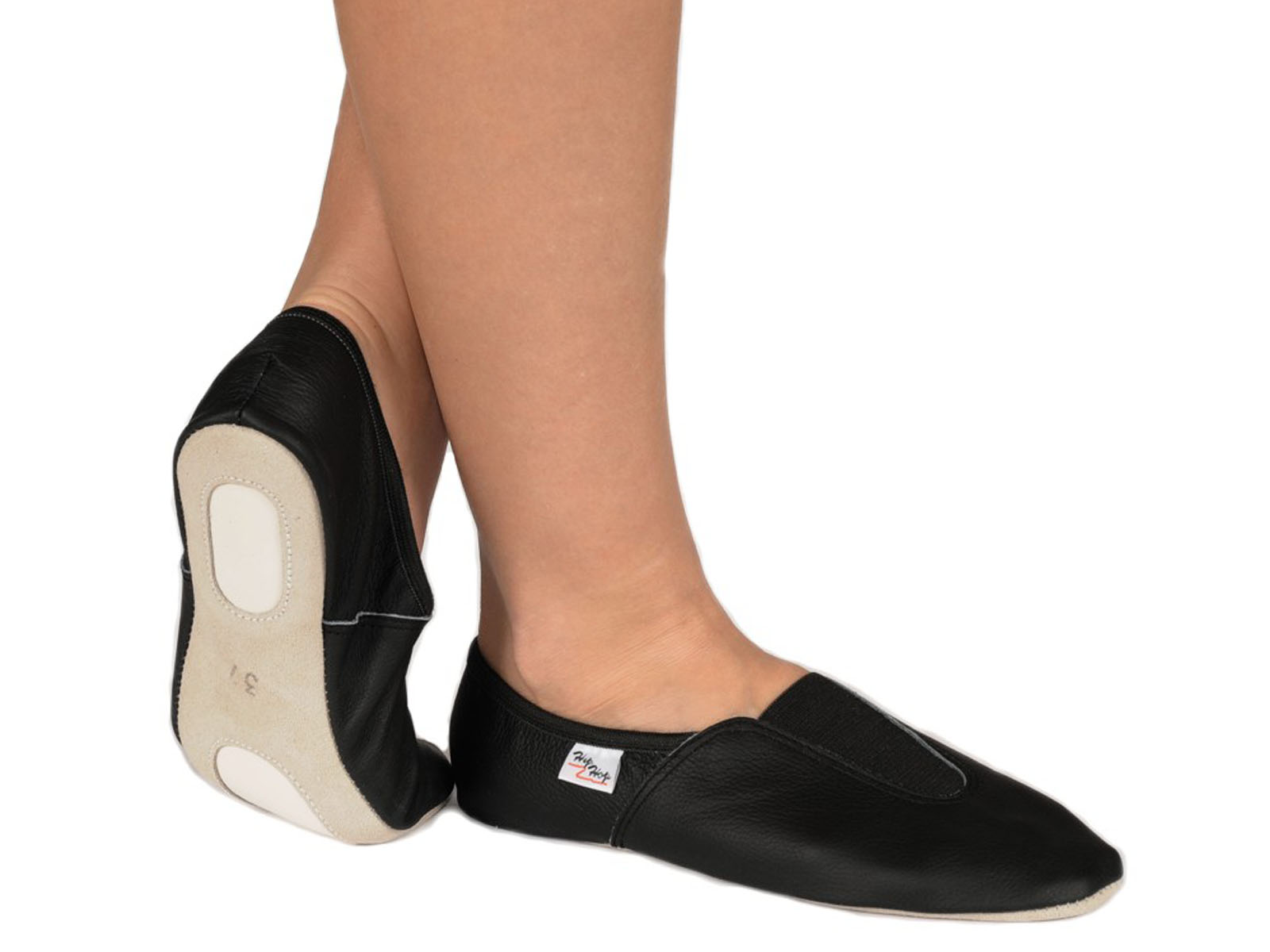 Turnschoen zwart leer TT-Gymnastics